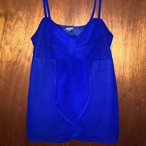 Blue Bow Tank Top